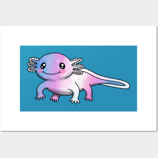 A little trans axolotl Posters and Art